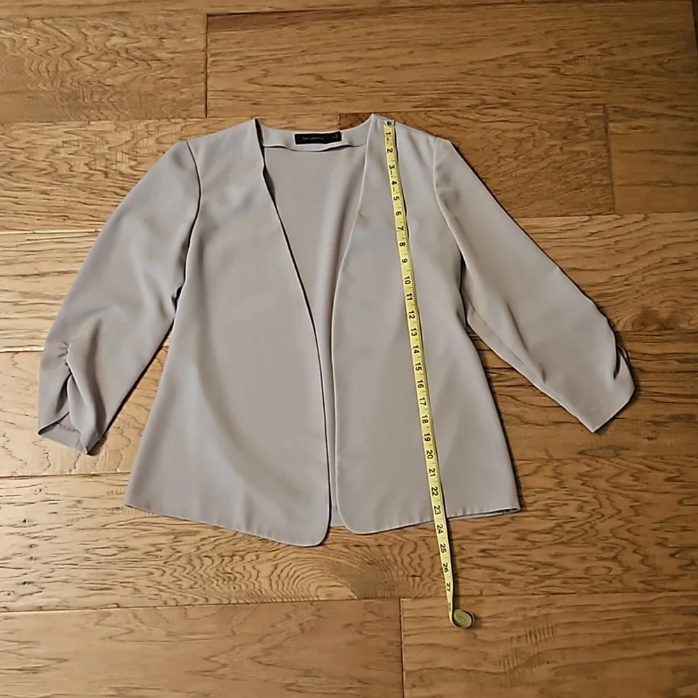The Limited Open Front Blazer Tan Beige Medium Neutral Cardigan Jacket - Picture 2 of 7
